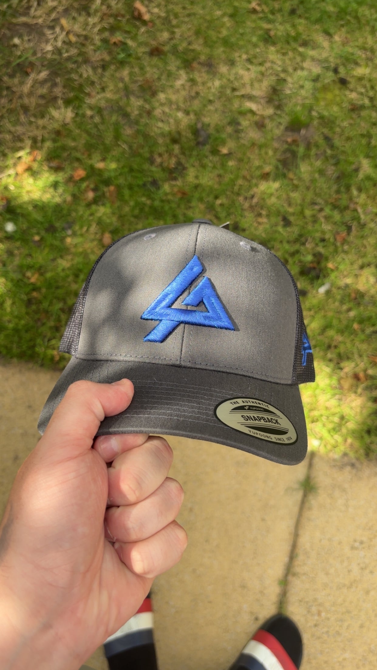 Blue & grey Liberty ascend cap