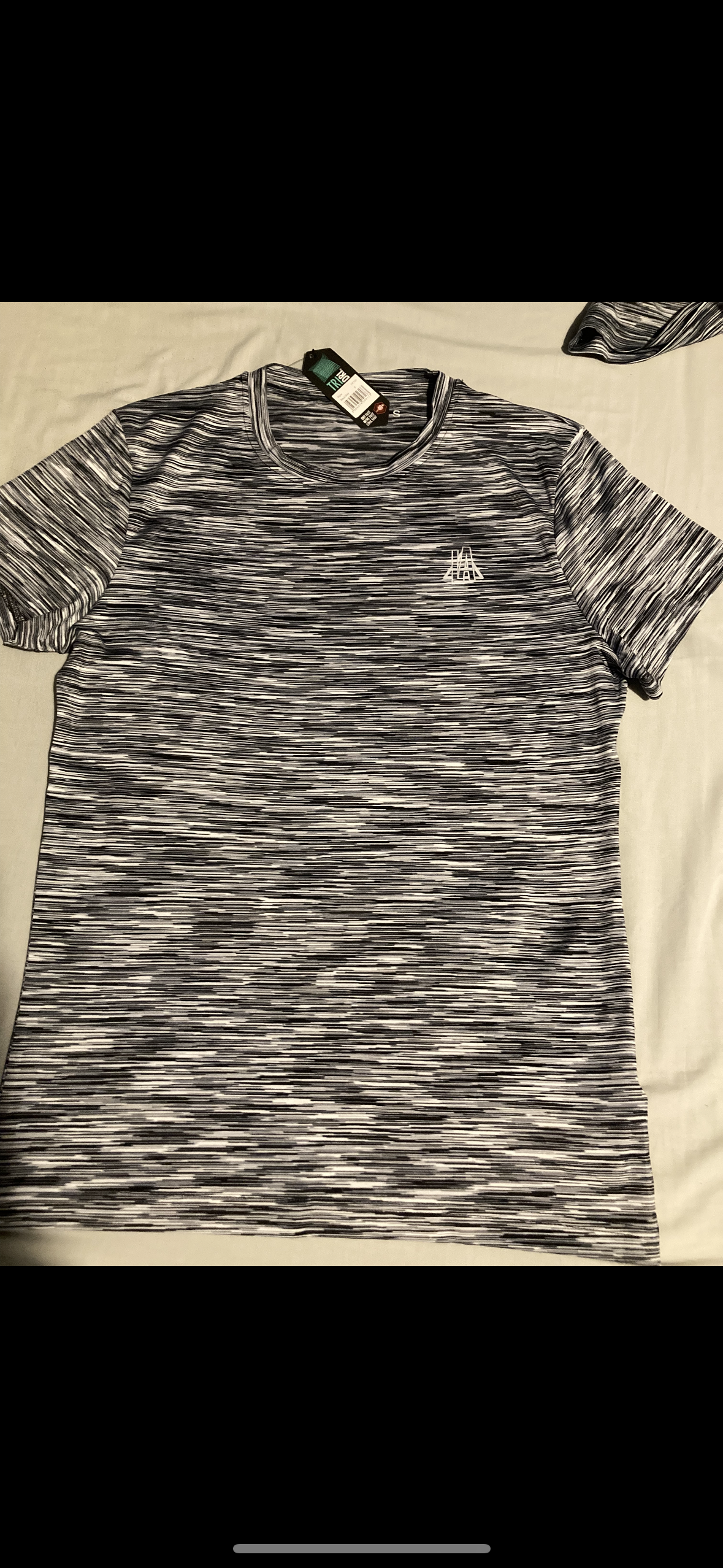 BLACK/GREY LIBERTY T-SHIRT(SLIM FIT)