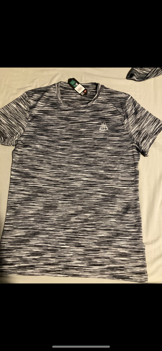BLACK/GREY LIBERTY T-SHIRT(SLIM FIT)
